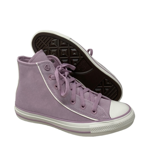 Converse Chuck Taylor High Shoes Suede Pink For Women Casual Sneakers SB A05413C - Picture 8 of 10